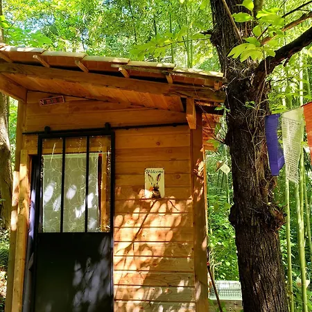 Campismo de Luxo La Yourte Aux Bambous En Cevennes