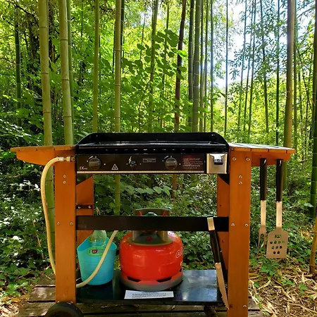 Campismo de Luxo La Yourte Aux Bambous En Cevennes *